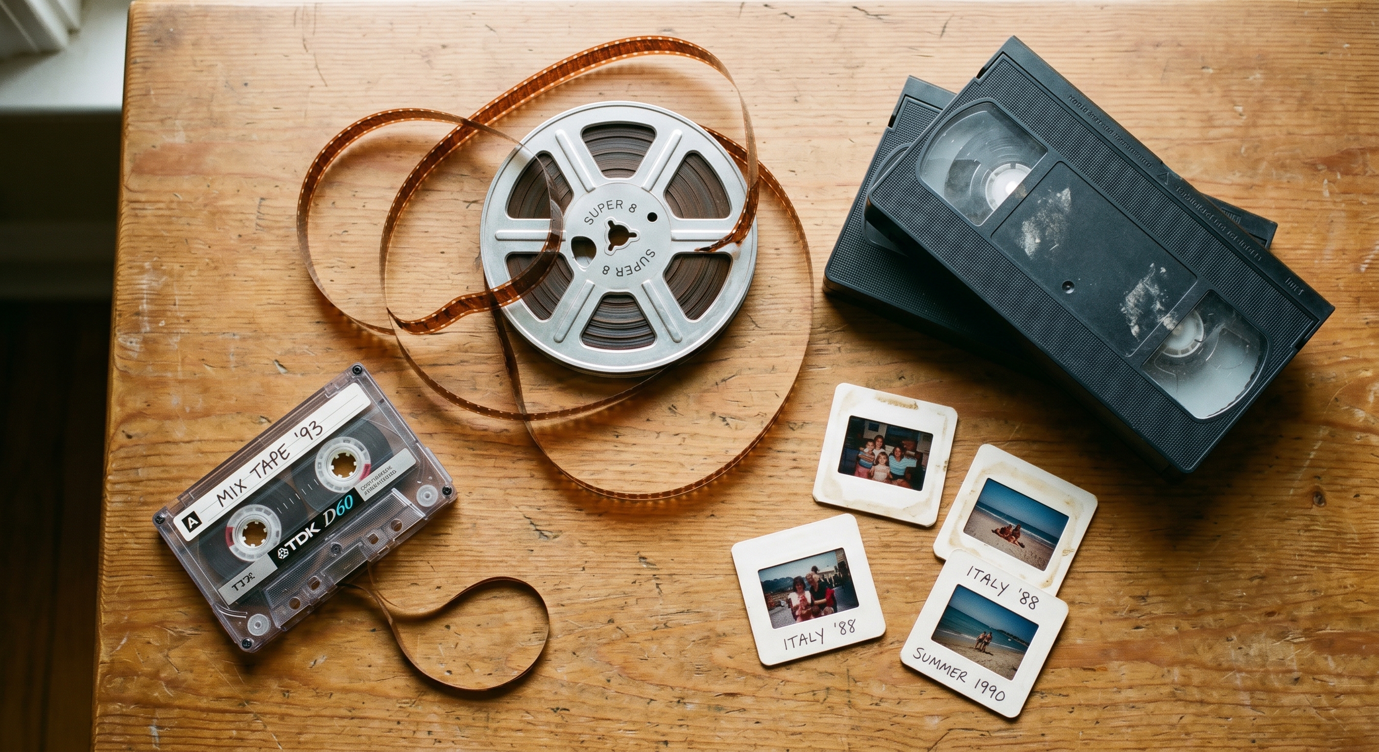 Hoe oud is mijn tape, film of dia?